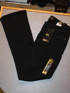 NWT Lee Legendary Mid Rise Black Bootcut Jeans - 4 Medium